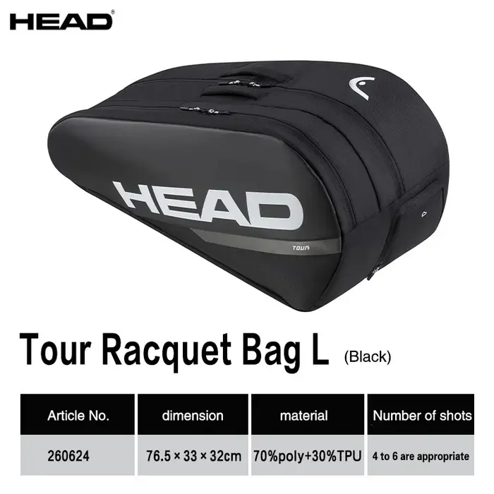 Sac de raquette de tennis série HEAD TOUR/PROX