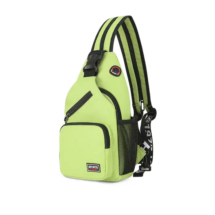 Sac à dos Oxford résistant à l'eau, léger, bandoulière, sac de poitrine avec plusieurs poches, poche
