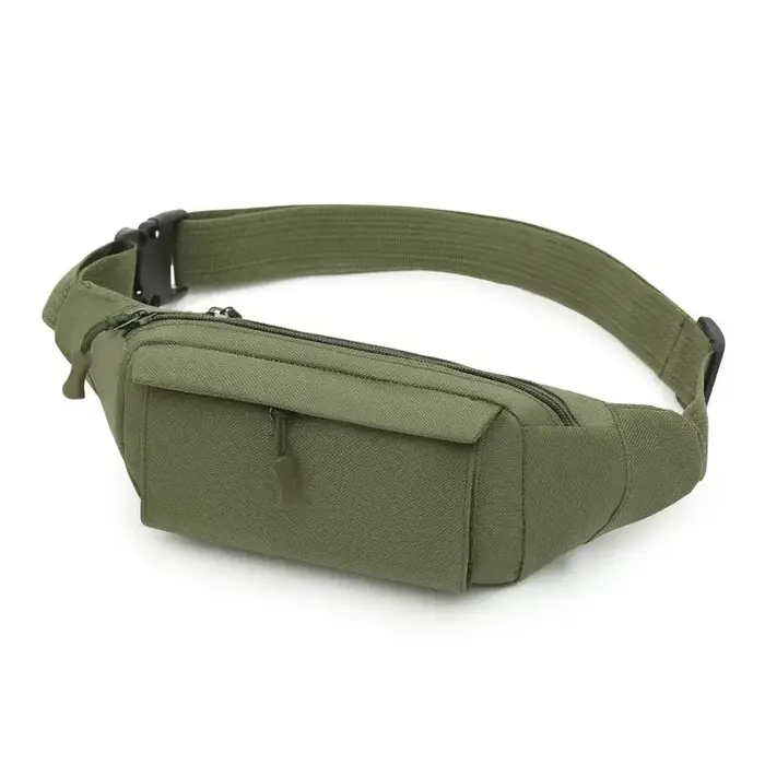 Sac banane en toile pour homme avec compartiment sécurisé pour téléphone, idéal pour les loisirs et