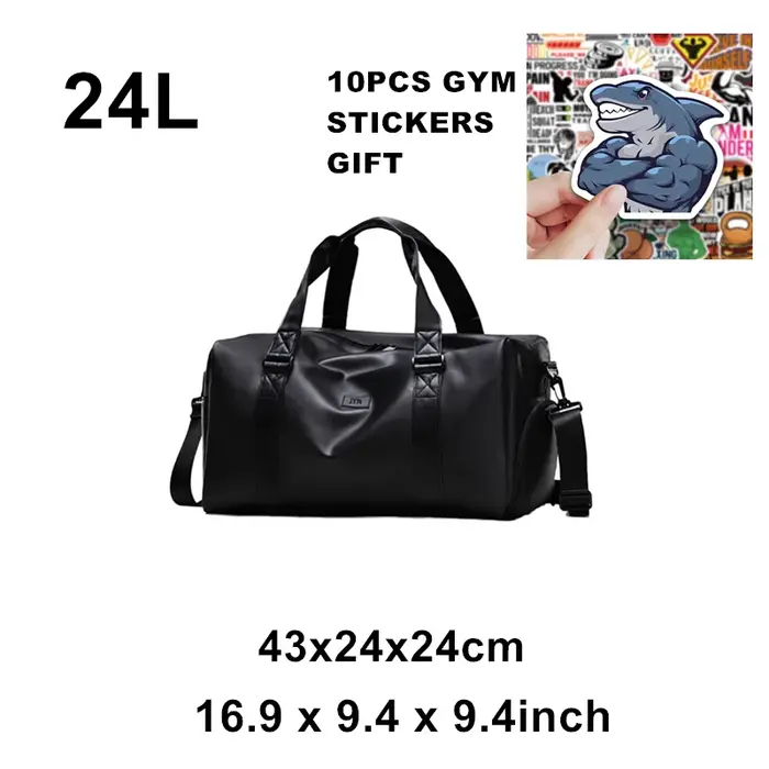 Sacs de sport pour hommes, sac de sport imperméable avec compartiment pour chaussures et séparation 