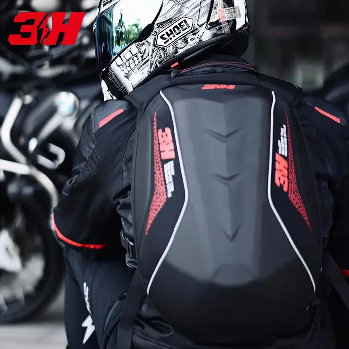 Sac à dos de moto en maille respirante et imperméable