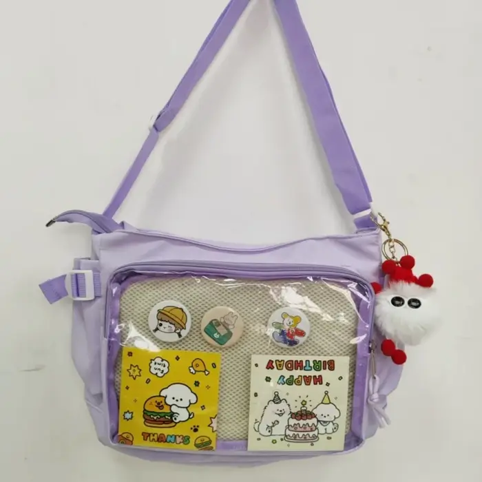 Sac à bandoulière de style collège pour filles