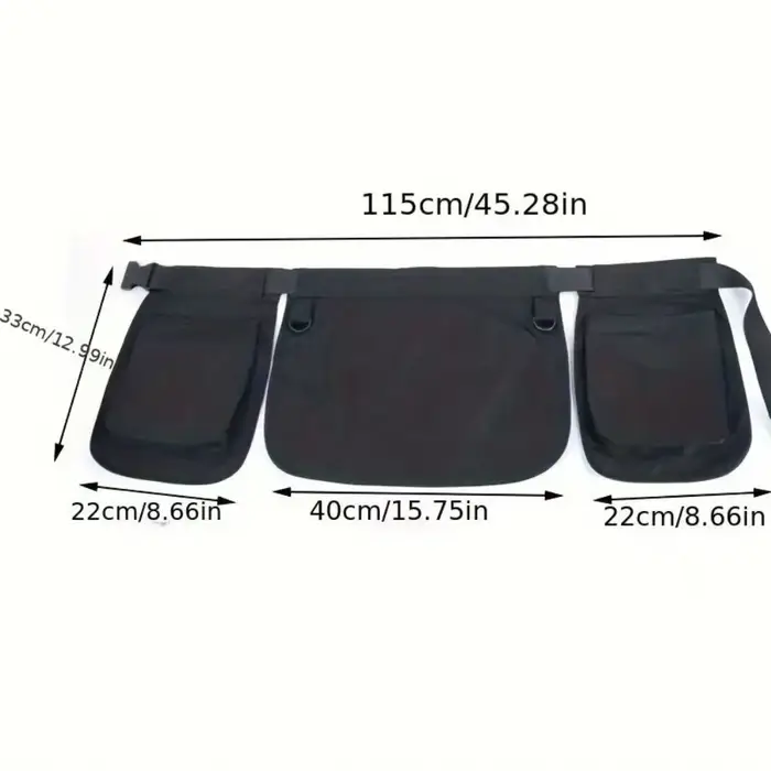 Sac banane portable à motif ethnique, imperméable, résistant à l'huile, avec ceinture réglable, tablier en polyester résistant aux taches