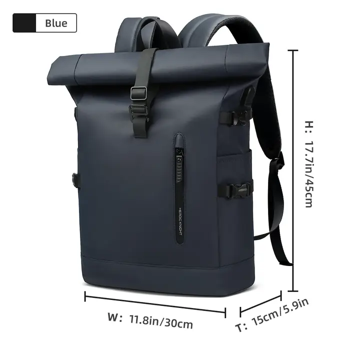 HK grand sac à dos pour ordinateur portable 15.6 pouces hommes sac à dos de voyage antivol pour affaires université vélo