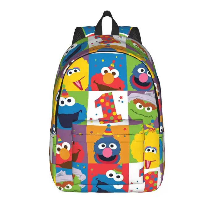 Sac à dos Sesames Streets pour hommes, femmes, adolescents, étudiants, randonnée, voyage, sac à band