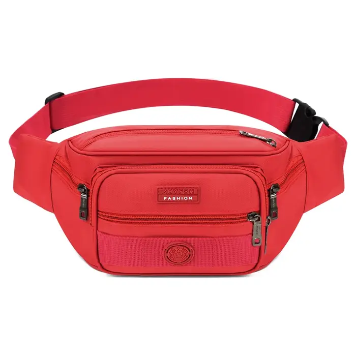 Sac de taille multifonctionnel unisexe, grande capacité, sac d'affaires Oxford étanche, sac de poitr