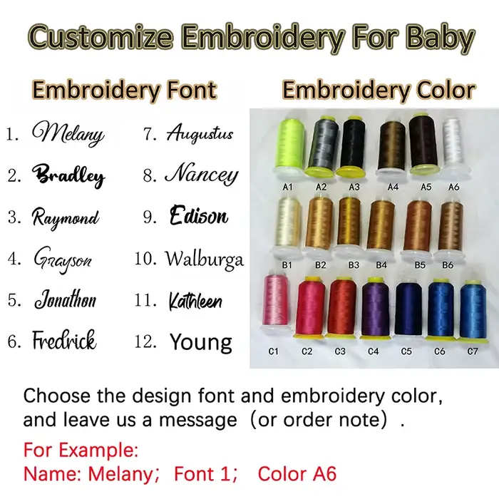 Sac à couches pour bébé avec nom personnalisé