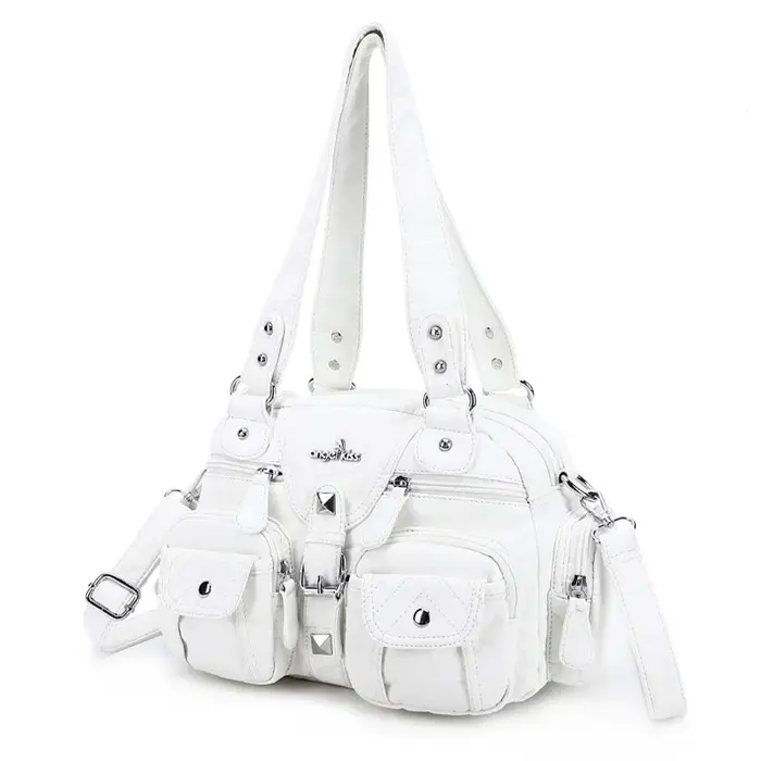 Sac vintage pour femme, petit sac à main, sacoche à poignée supérieure, sac à bandoulière en PU, sac
