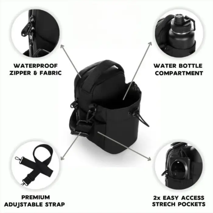 Sac de sport magnétique pour bouteille d'eau