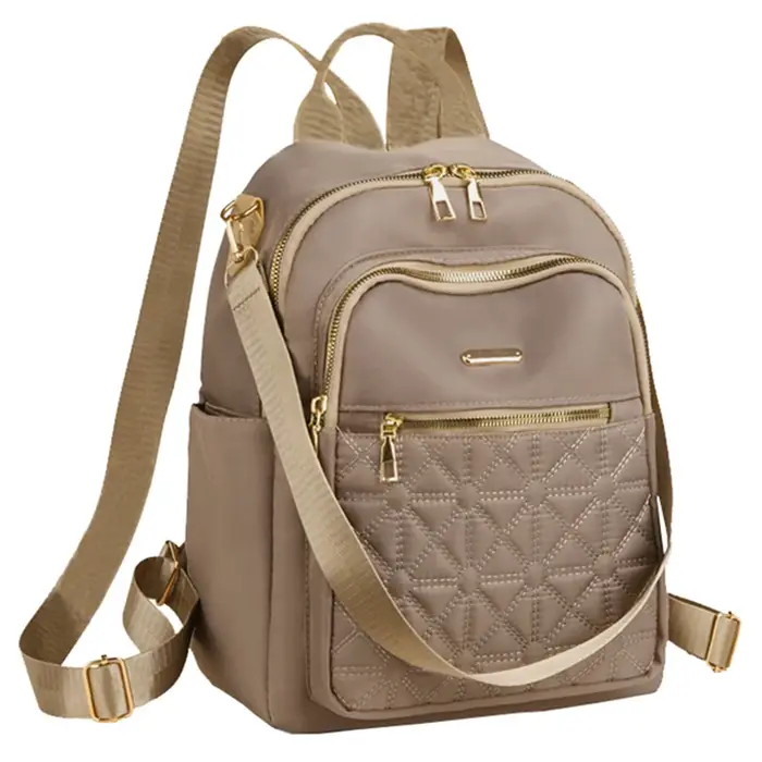 Sac à dos élégant et polyvalent pour les voyages quotidiens, sac fonctionnel élégant matelassé multi