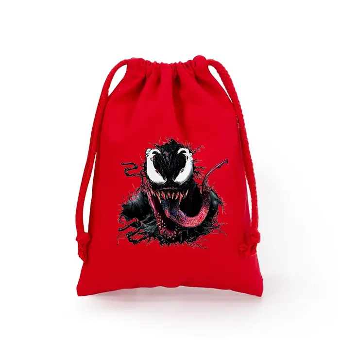 Venom grand sac à cordon sac à dos paquet impression personnage de dessin animé motif pochette capacité Portable