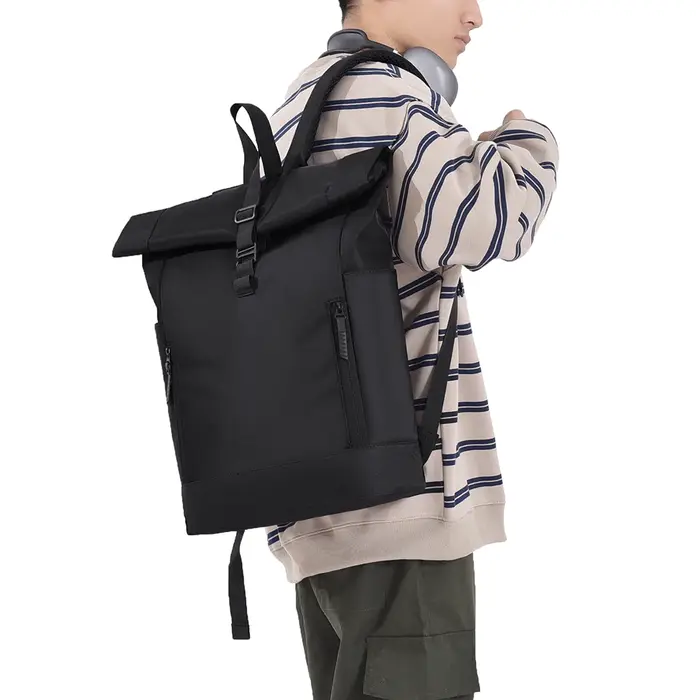 Sac à dos à roulettes pour hommes et femmes Sac à dos d'ordinateur étanche de 15