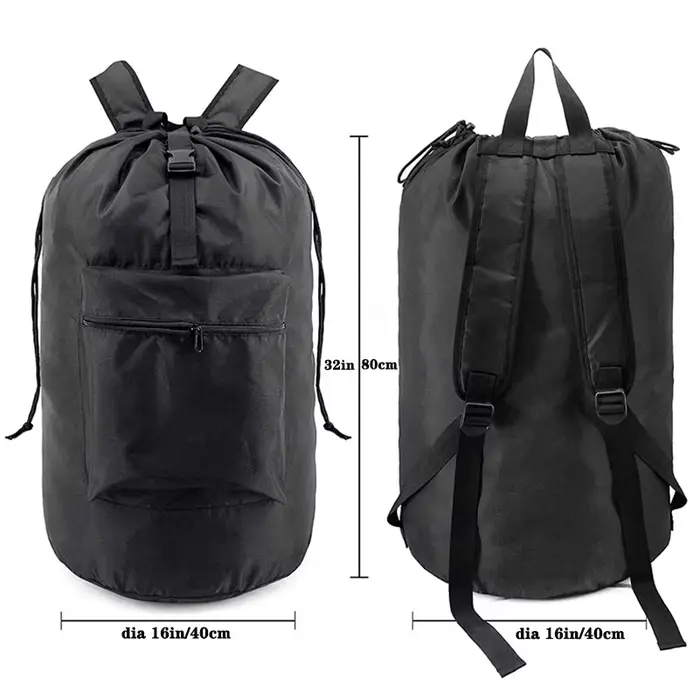 Sac à dos sac à linge avec poche panier