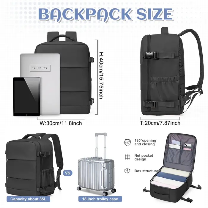 Ryanair Cabin Bags 40x30x20 Sac à dos de voyage sous le siège
