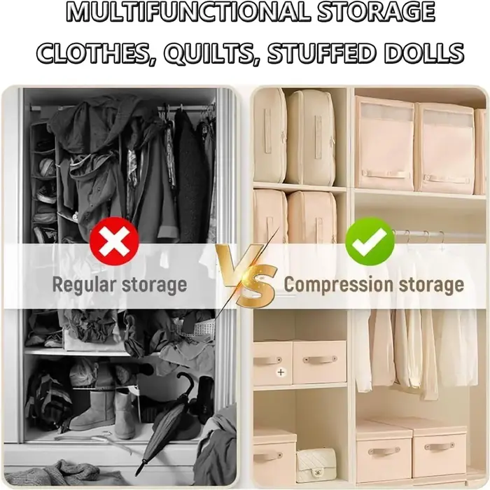 Sac de rangement pour vêtements à Compression de grande capacité