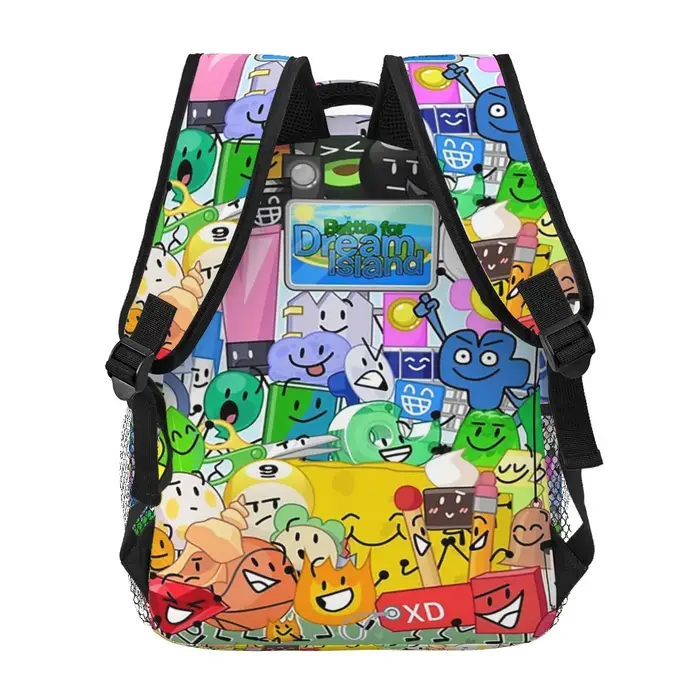 BFDI groupe photo sac à dos offre spéciale sac à dos grande capacité garçons filles BookBag sac d'école sacs à bandoulière pour hommes femmes