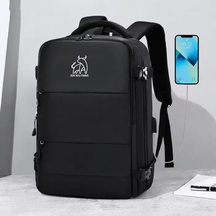 Sac à dos de voyage professionnel unisexe pour ordinateur portable, sac à dos d'avion extensible 40x