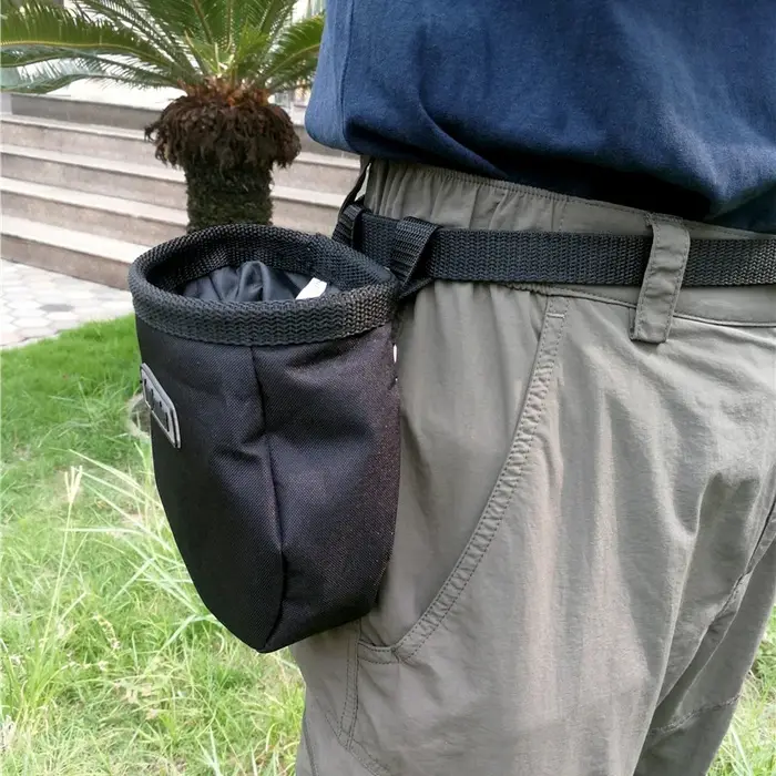 Sac à craie d'escalade avec ceinture et poche zippée pour Fitness