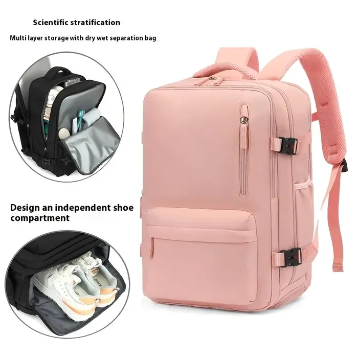 Sac à dos pour ordinateur portable de voyage, 30 litres, unisexe, sac à dos de cabine, sac à dos quo