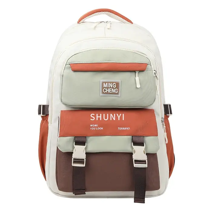 Sac à dos de luxe de grande capacité pour collégiens