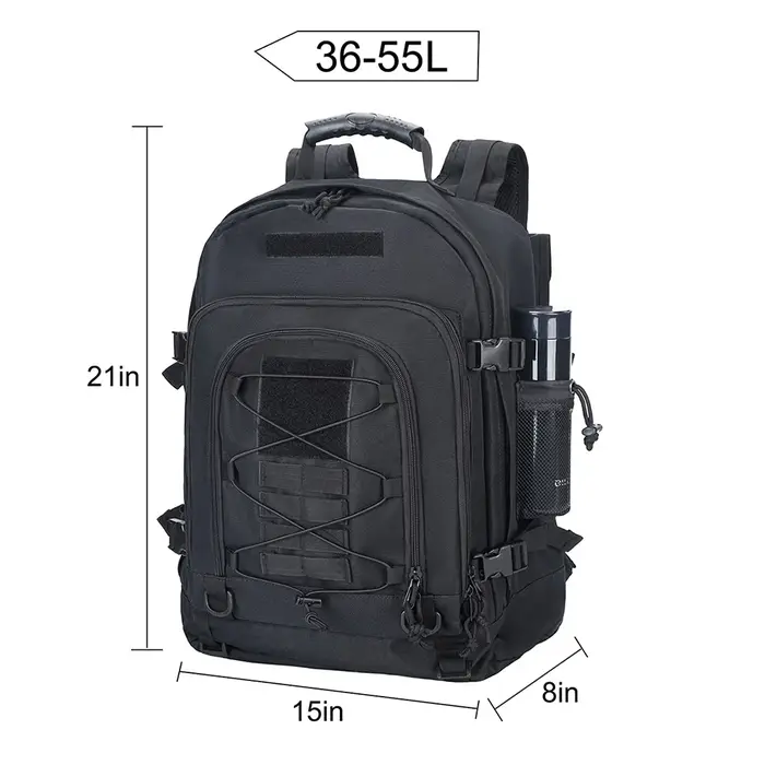 Sac à dos de randonnée en plein air multifonctionnel et de grande capacité OPHIDIANTAC doté d'une conception d'épaule ergonomique et de fonctionnalité tac