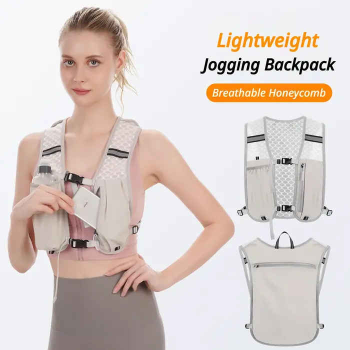 Sac à dos léger pour l'hydratation sportive, idéal pour la randonnée, la course à pied, le jogging, le cyclisme, le marathon, la course sur sentier, design réfléchissant