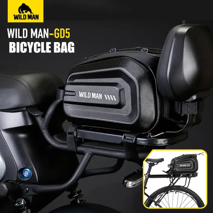 WILD MAN-Sac de vélo électrique pour étagère arrière