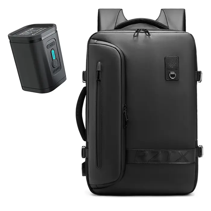 Voyage hommes sac à dos pour ordinateur portable étendu compression sous vide randonnée sac à dos USB charge affaires