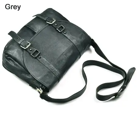 Vintage en cuir véritable sac de messager hommes