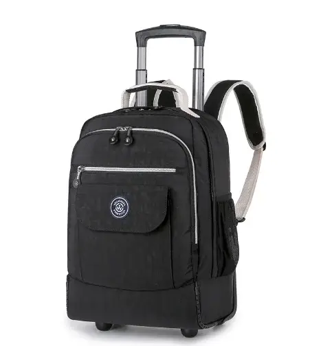 Sacs à dos à roulettes pour ordinateur portable, sac à dos à roulettes de voyage étanche, grande cap