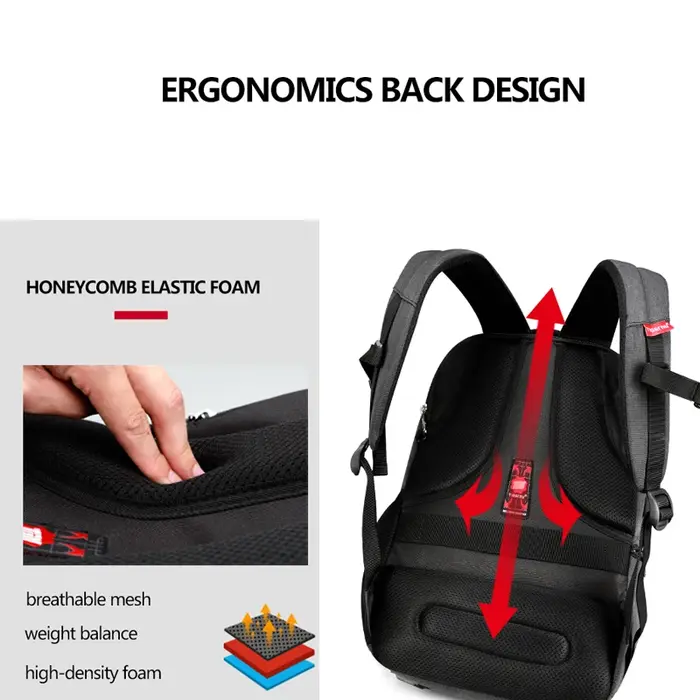 Tigernu étanche Anti-vol 15.6 pouces sac à dos pour ordinateur portable hommes mince école sac à dos