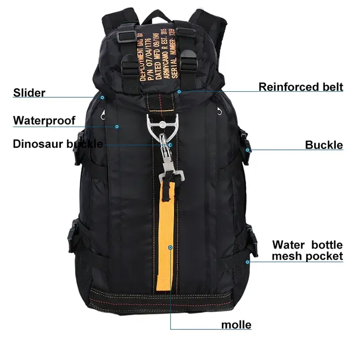 LQARMY militaire tactique sac à dos armée sac à dos Camping randonnée escalade équipement Bushcraft sacs de voyage