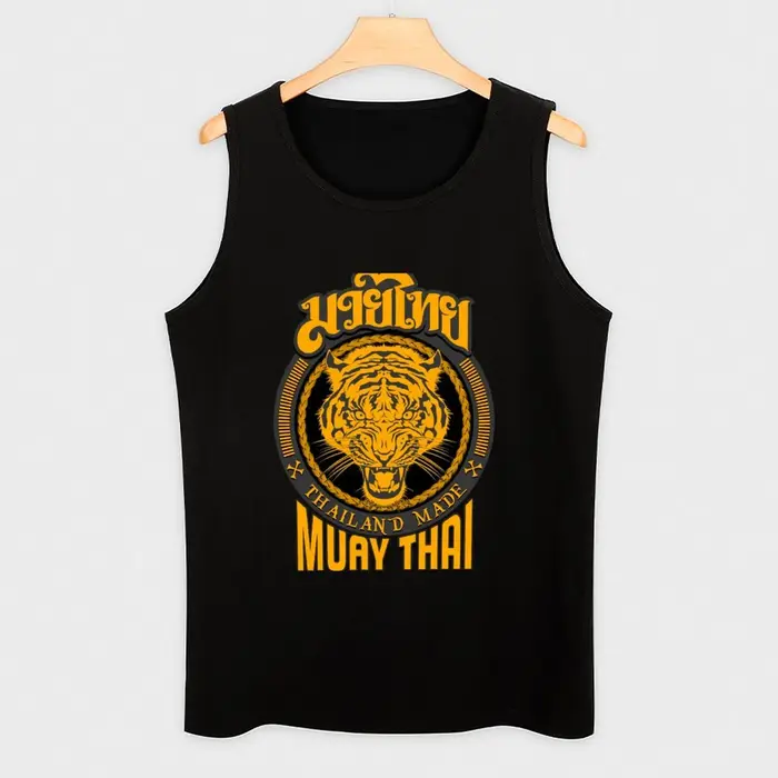 T-shirt imprimé tigre sagat muay thaï pour homme