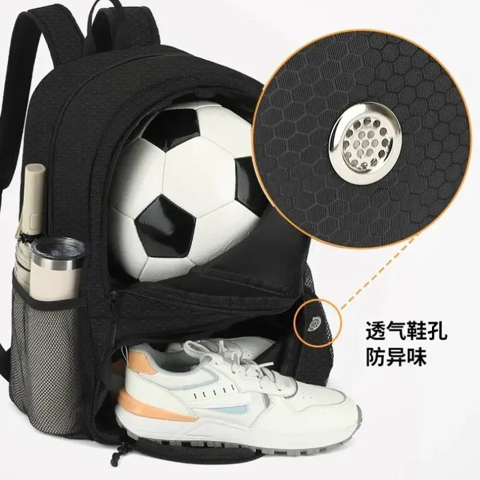 Sac à dos de football avec support pour ballon