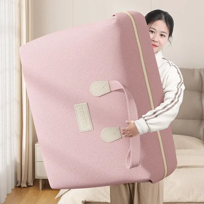 Sac polochon rose souple : parfait pour les voyages