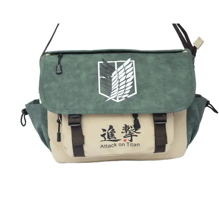 Anaime attaque sur Titan hommes/Tokyo Ghoul sac de messager toile sacs à bandoulière fourre-tout décontracté voyage sac