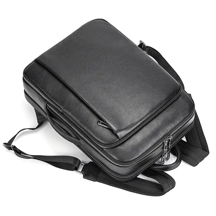 Luufan – sac à dos d'affaires en cuir véritable pour hommes