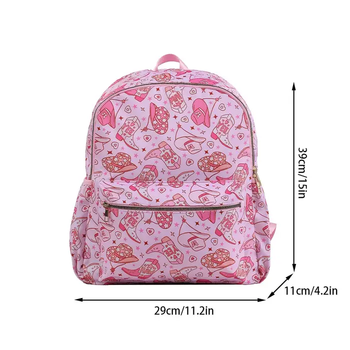 Sac à dos en nylon fleuri pour enfants