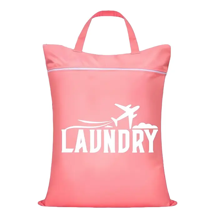 1 grand sac à linge de voyage avec poignée