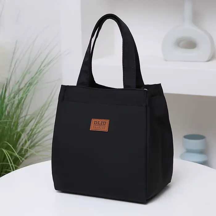 Sac à déjeuner de grande capacité avec isolation en papier d'aluminium pour le travail, sac à poigné
