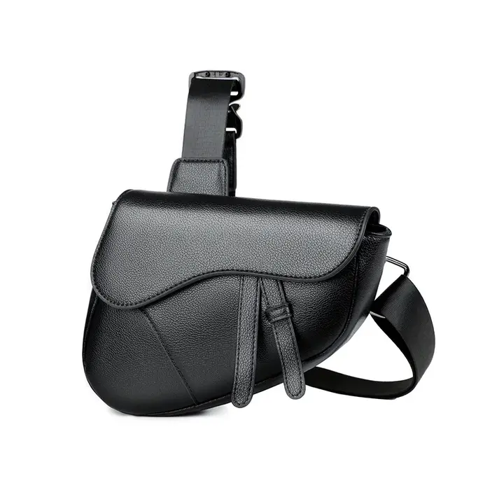 Sac à bandoulière pour hommes, sac de selle en cuir de haute qualité, fermeture éclair Premium, sac
