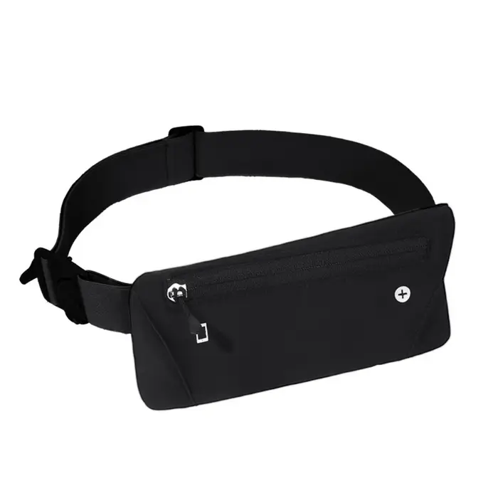 Sac de taille sport ultra-fin, haute élasticité, multifonctionnel, respirant, grande capacité, pour