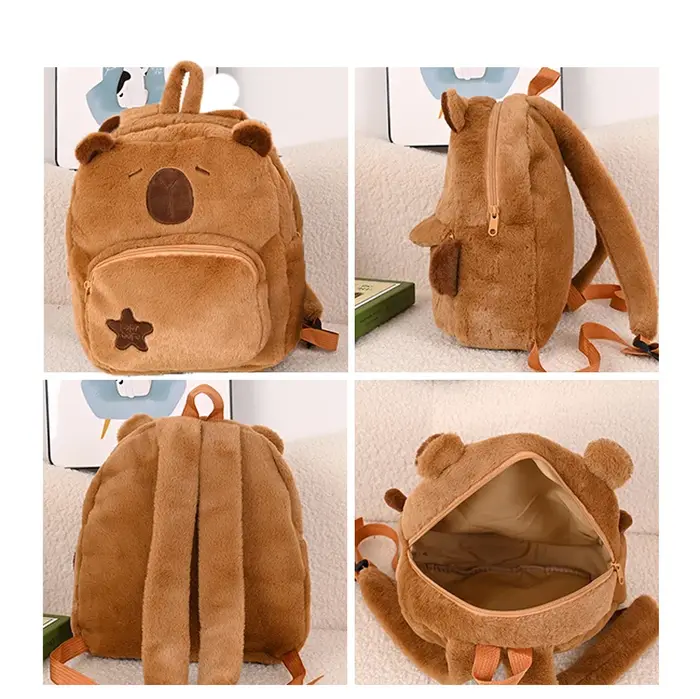Capybara sacs à dos bébé éducation de la petite enfance mignon sac d'école enfant dessin animé maternelle sac à dos sac de voyage pour enfants cadeau