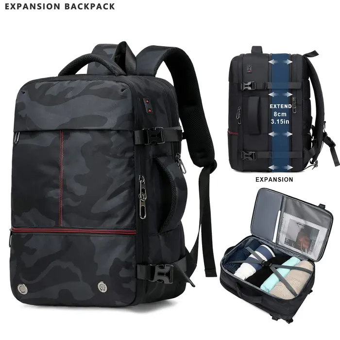 Sac à dos sous vide, sac à dos extensible de 60 litres avec compression