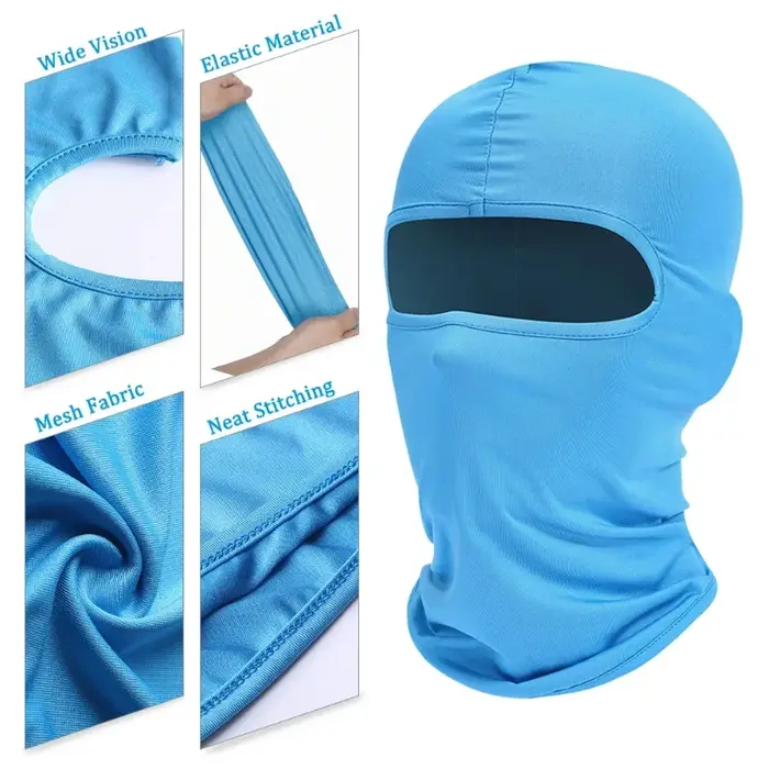 Masque facial complet randonnée cyclisme Camping chasse Airsoft casquette vélo couvre-tête été hommes femmes Ski