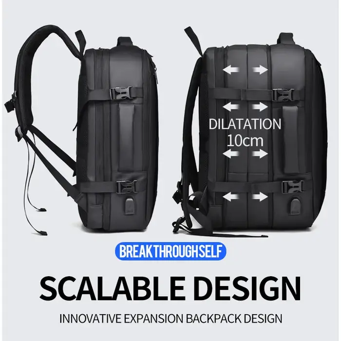 Sac à dos de voyage professionnel unisexe pour ordinateur portable