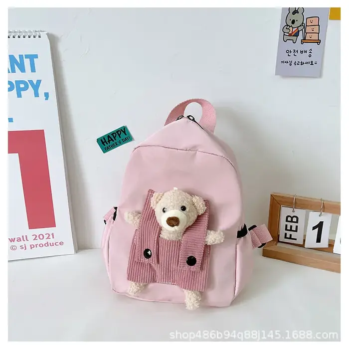 Sac à dos personnalisé avec nom, léger, imperméable, mignon, en forme d'ours, pour la maternelle, le