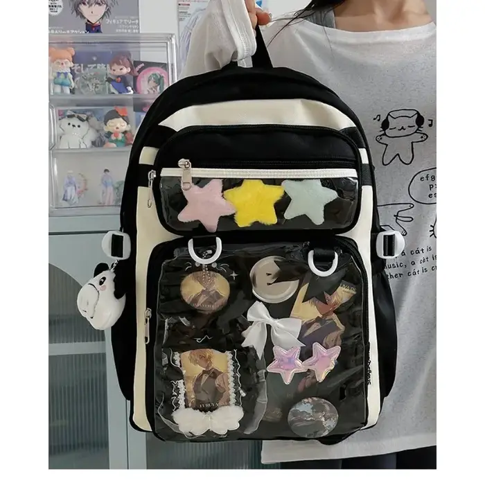 Sac d'école japonais Y2K Comic Con pour femmes