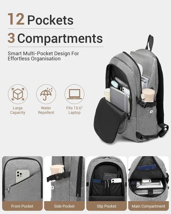 Sac à dos pour ordinateur portable KONO 15