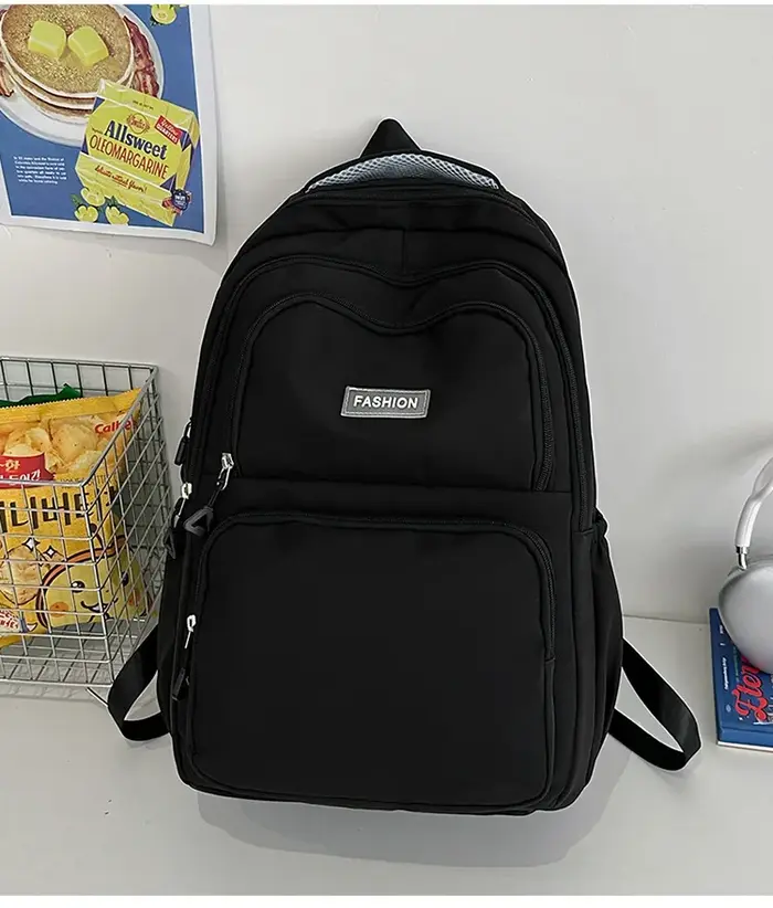 Sac à dos décontracté de grande capacité pour collégiens